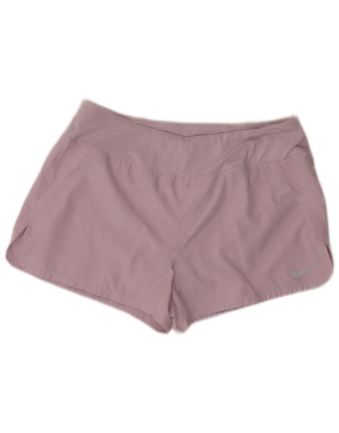 Nike Dame Dri Fit sportsshorts UK 14 Large Purple Polyester