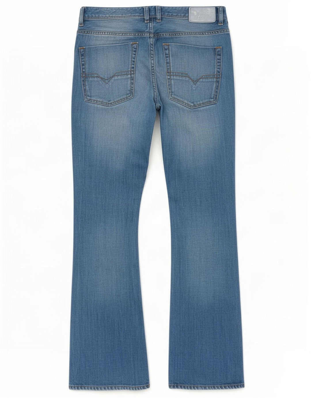 Diesel Herre Zatiny Regular Fit Bootcut Jeans W33 L30 Blå Bomuld