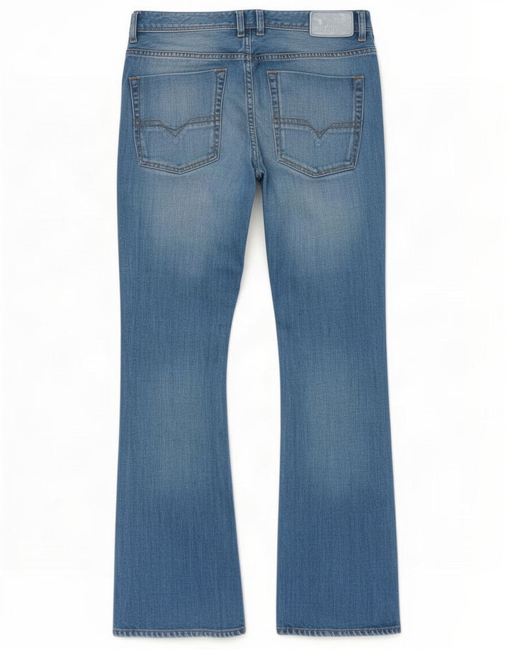 Diesel Herre Zatiny Regular Fit Bootcut Jeans W33 L30 Blå Bomuld