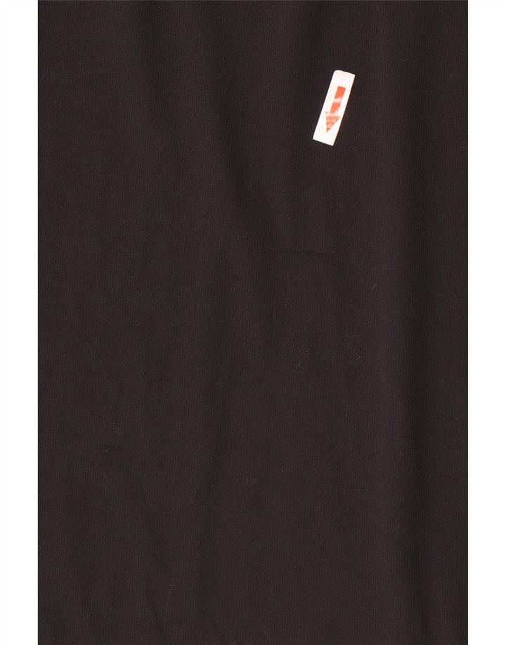 Adidas Dame Climalite T-Shirt Top UK 14 Medium Sort Polyester