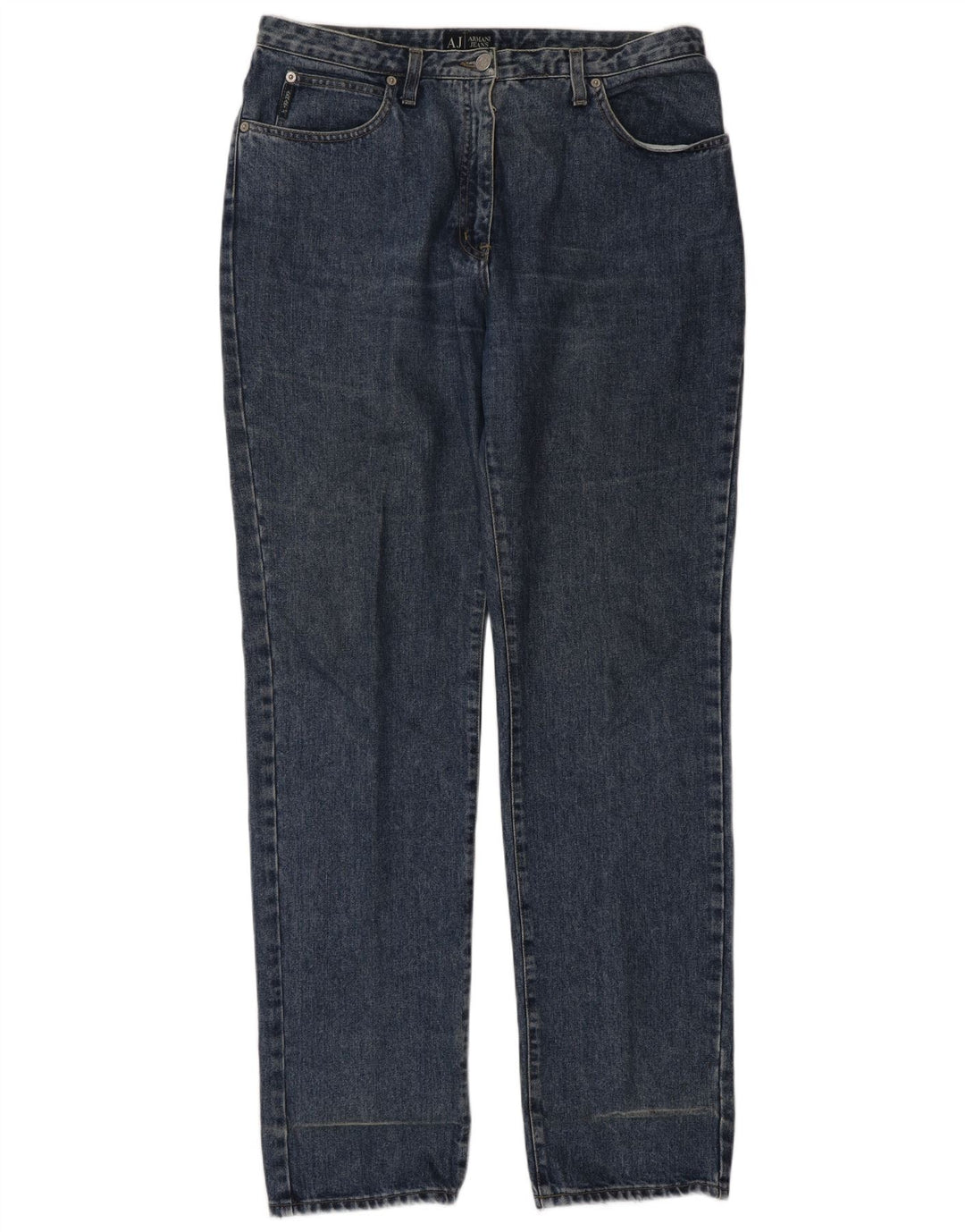 ARMANI Straight jeans til mænd W33 L34 blå bomuld