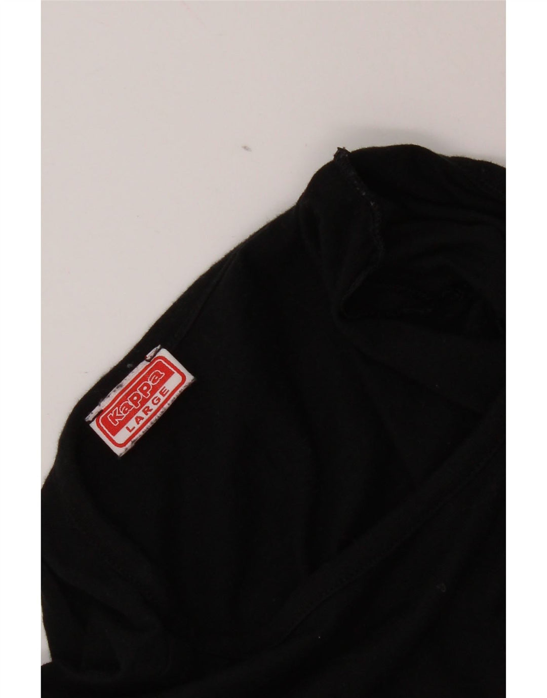 Kappa Herre Grafisk T-Shirt Top Stor Sort
