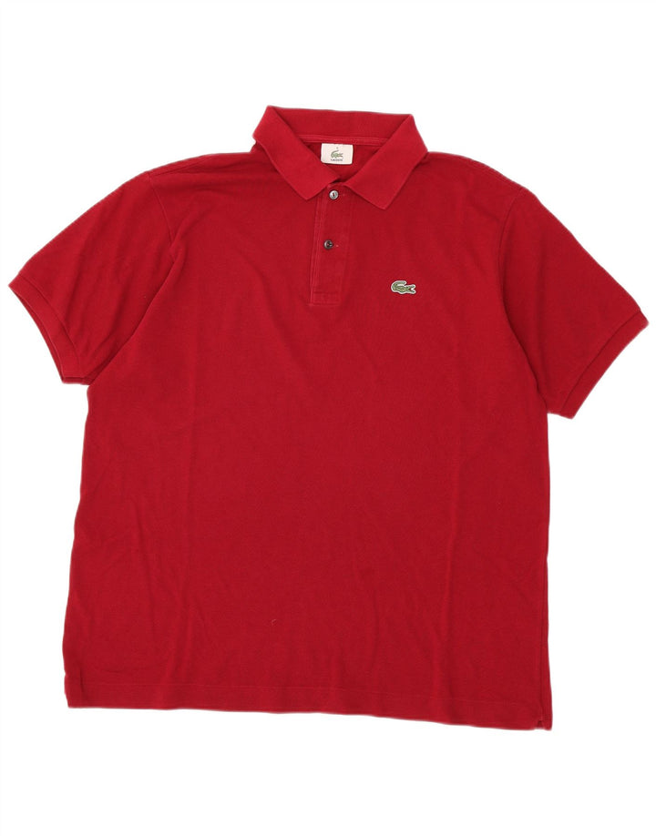 LACOSTE Poloskjorte til mænd Størrelse 6 XL Rød Bomuld