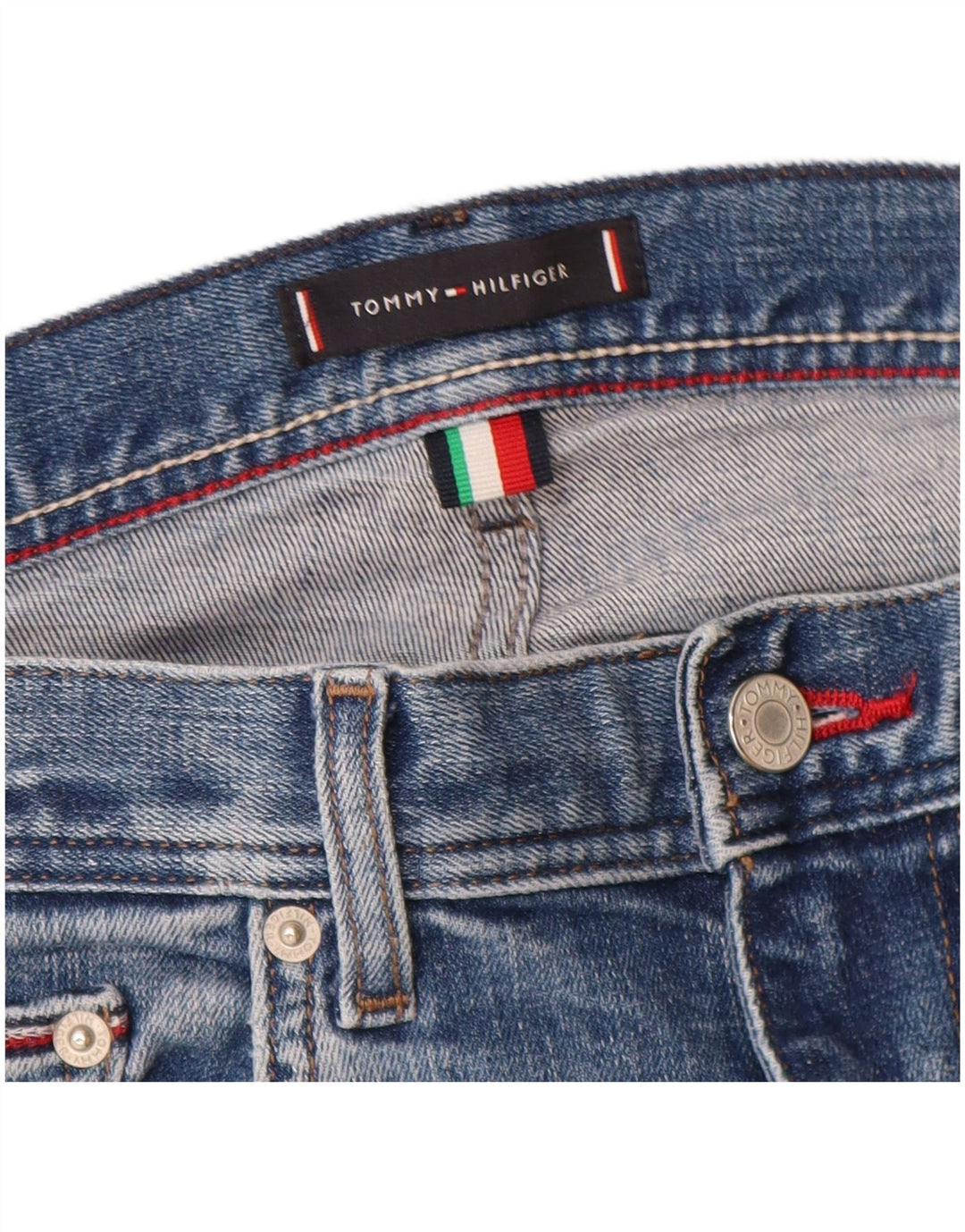 Tommy Hilfiger Herre Bleecker Slim Jeans W32 L27 Blå Bomuld
