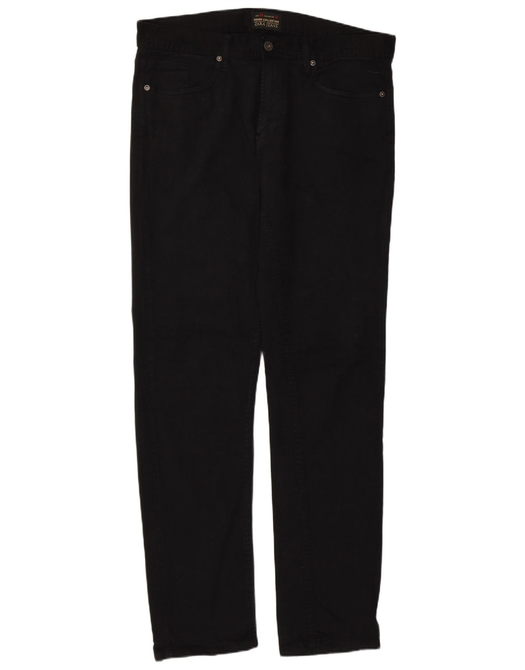 Zara Herre Slim Jeans W34 L33 Sort Bomuld