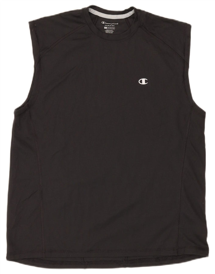 Champion Herre Dobbelt Dry Vest Top Medium Sort Polyester