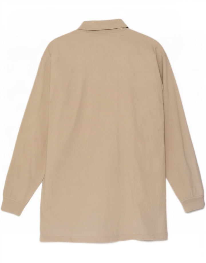 Adidas Herre Top Langærmet UK 38/40 Medium Beige Bomuld