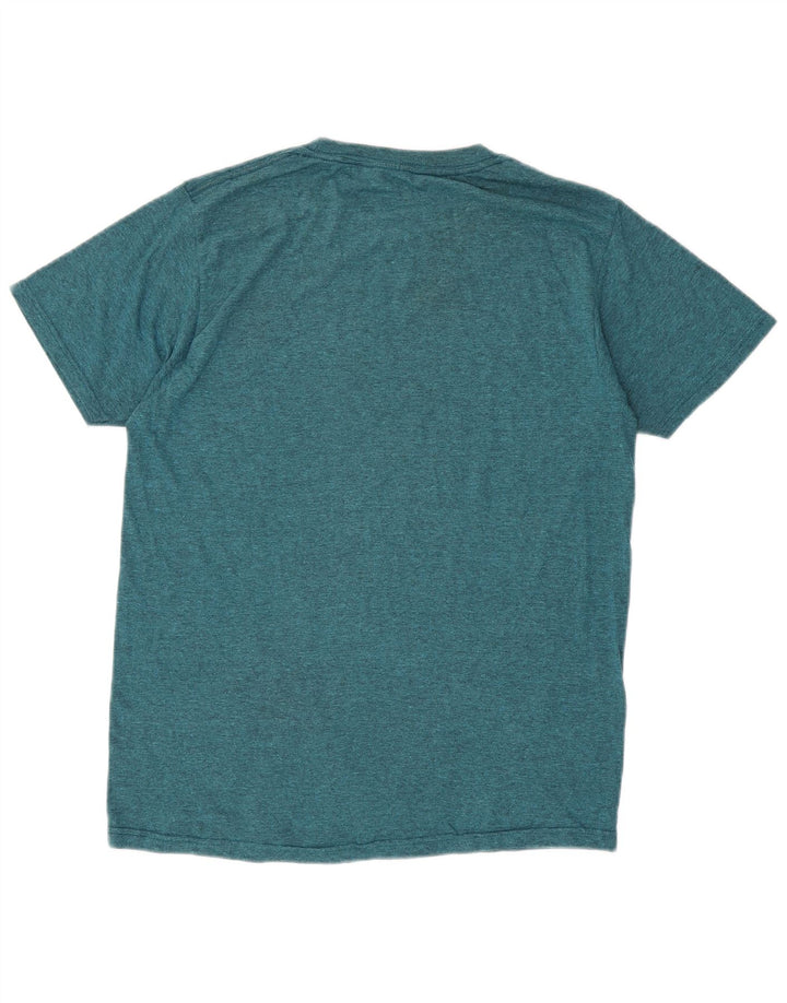 Quiksilver Herre Regular Fit T-Shirt Top Medium Blue Bomuld