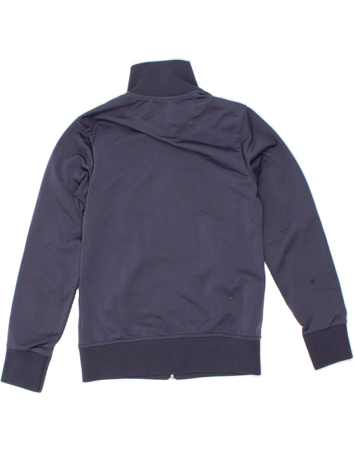 DIADORA Girls Graphic Tracksuit Top Jacket 12-13 Years Navy Blue Polyester Vintage Diadora and Second-Hand Diadora from Messina Hembry 