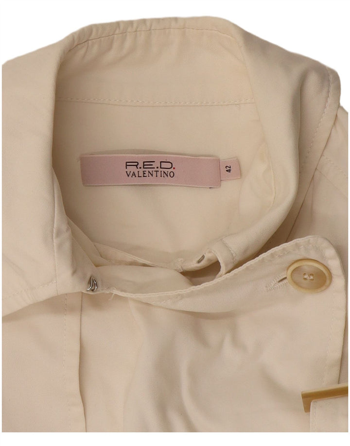 Rød Valentino Dame Crop Military Jacket IT 42 Medium Off White