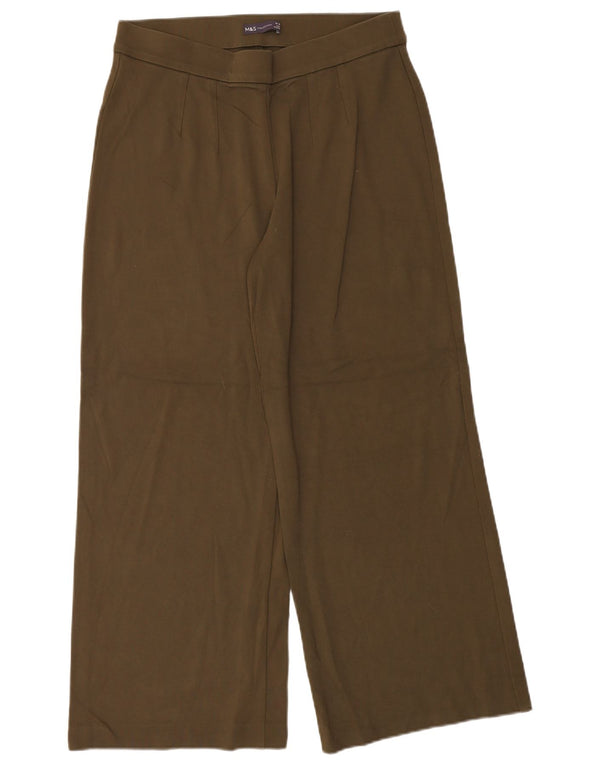 Marks & Spencer Womens Tracksuit Bukser med brede ben UK 16 Large Khaki