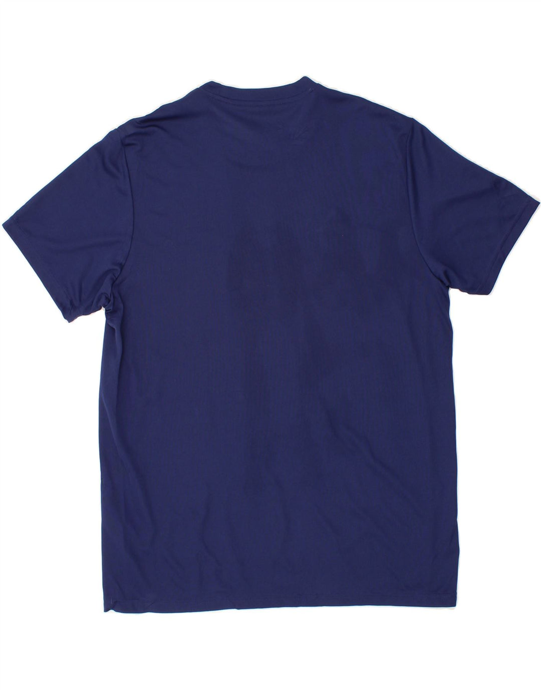ADIDAS Mens Climalite Graphic T-Shirt Top Large Navy Blue Polyester Vintage Adidas and Second-Hand Adidas from Messina Hembry 
