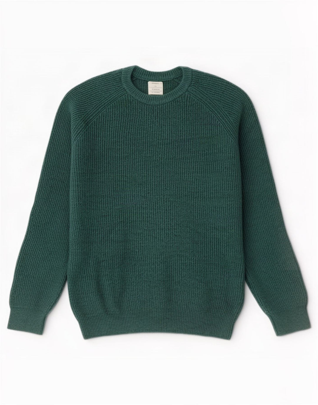 Marks & Spencer Herre sweater med rund hals XL Grøn polyamid