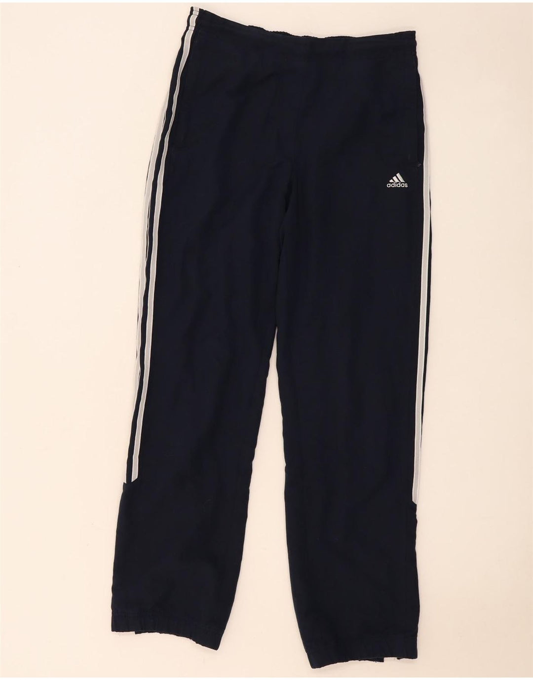 Adidas Dame træningsdragt Bukser Joggers UK 8 Small Navy Blue Polyester