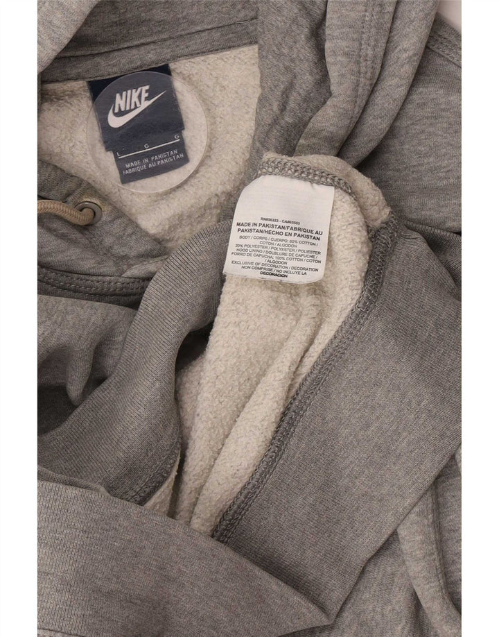Nike Herre hættetrøje Jumper Large Grå Flecked Bomuld