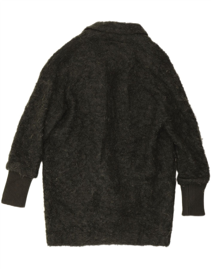 TOPSHOP Womens Knit Overcoat UK 10 Small Green Acrylic Vintage Topshop and Second-Hand Topshop from Messina Hembry 