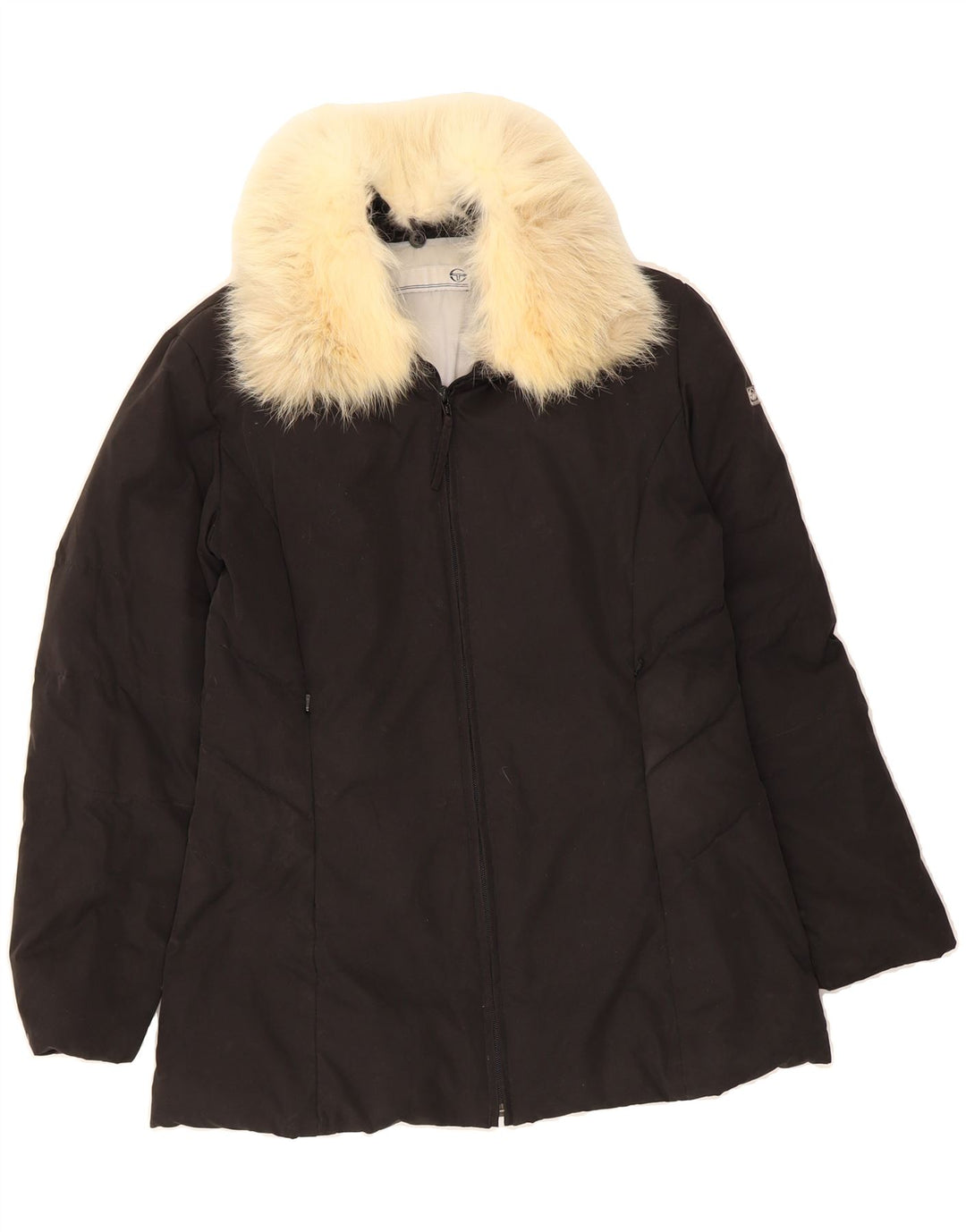 SERGIO TACCHINI Womens Padded Jacket UK 14 Medium Black Polyester Vintage Sergio Tacchini and Second-Hand Sergio Tacchini from Messina Hembry 
