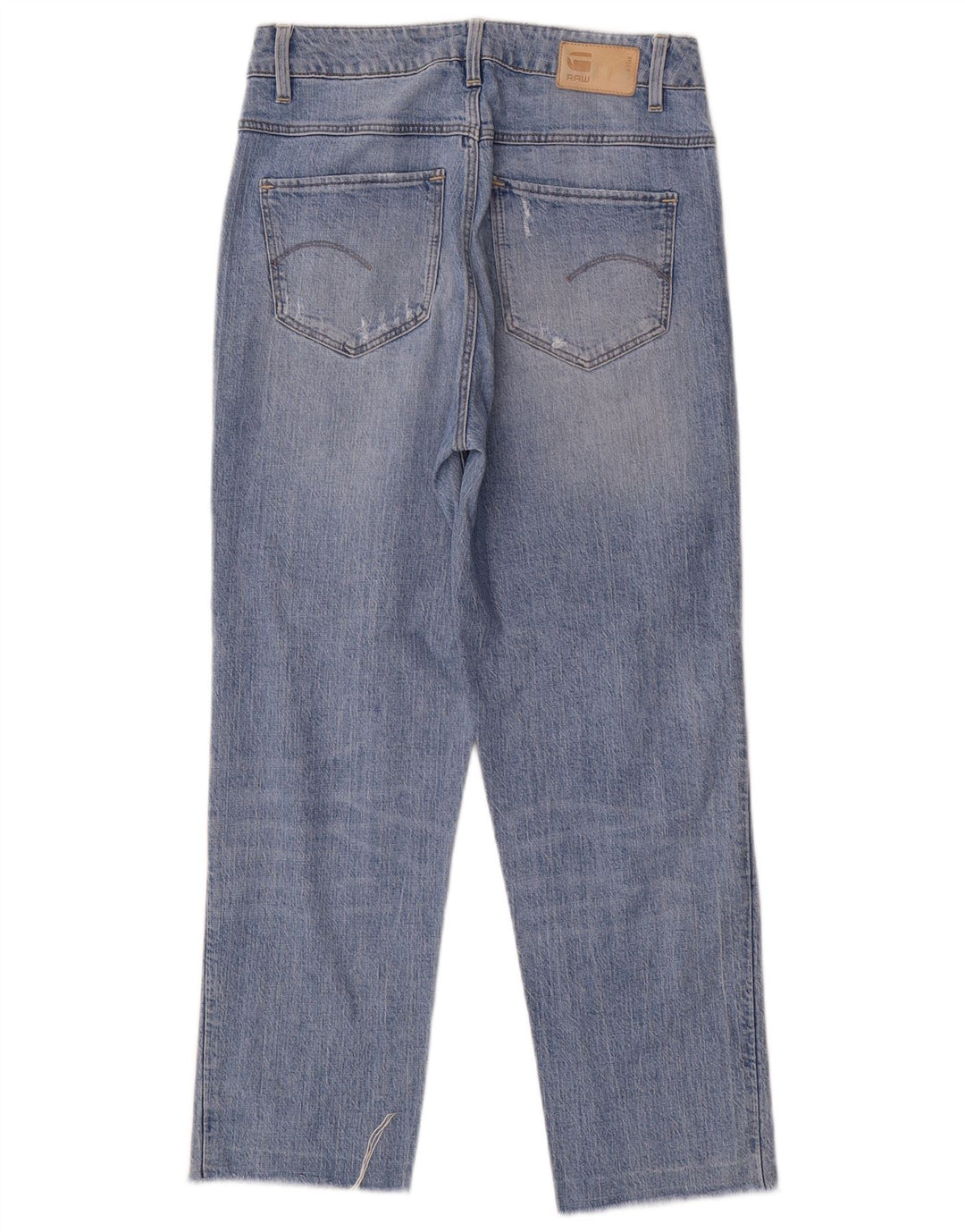 G-Star Dame Distressed Straight Jeans W26 L26 Blå