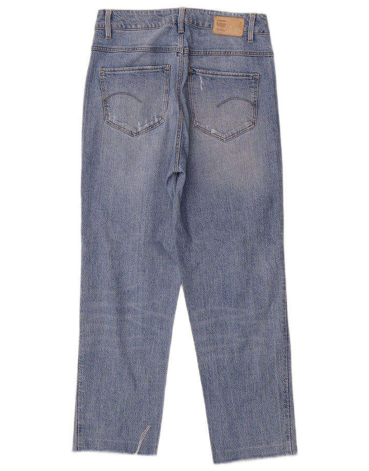 G-Star Dame Distressed Straight Jeans W26 L26 Blå