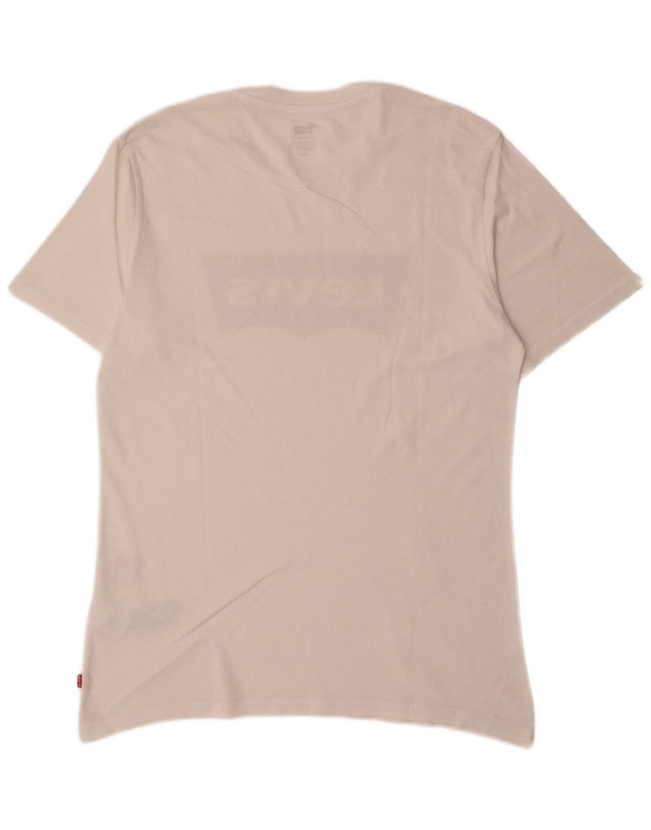 Levi's Herre grafisk T-shirt Top Lille hvid bomuld