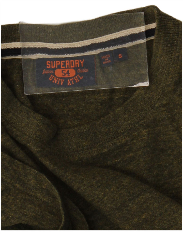 Superdry Herre T-shirt Top Lille Khaki Flecked