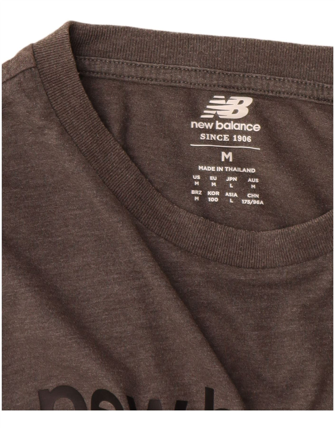 New Balance Herre grafisk T-shirt Top mellemgrå