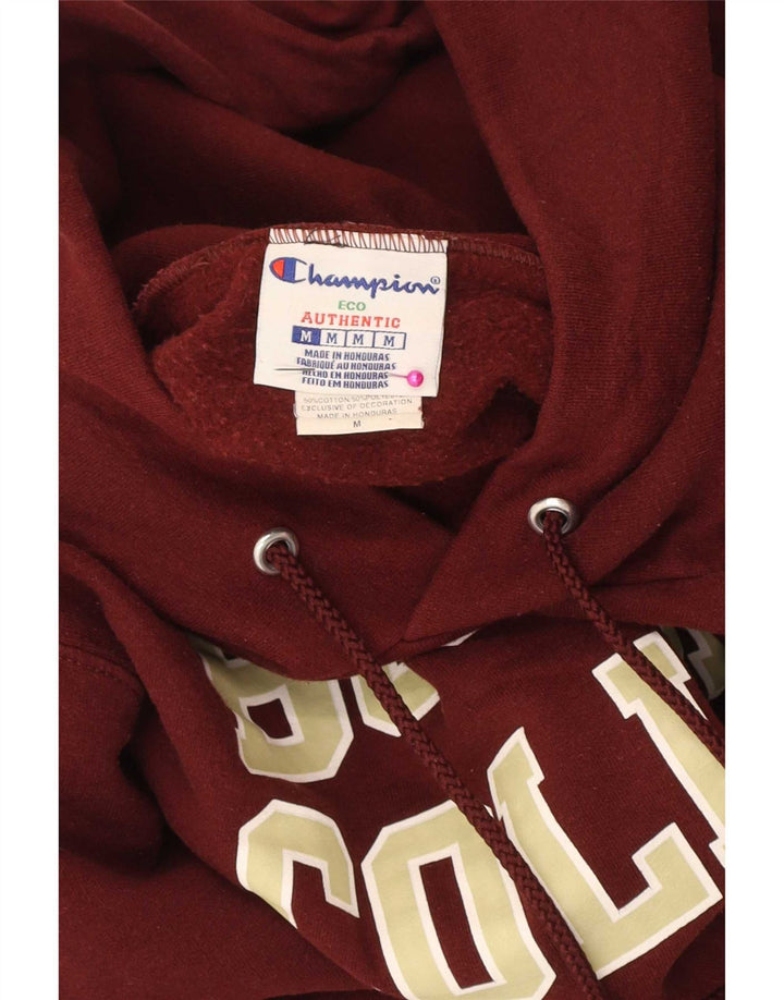 Champion Herre grafisk Regular Fit Hoodie Jumper Medium Maroon College