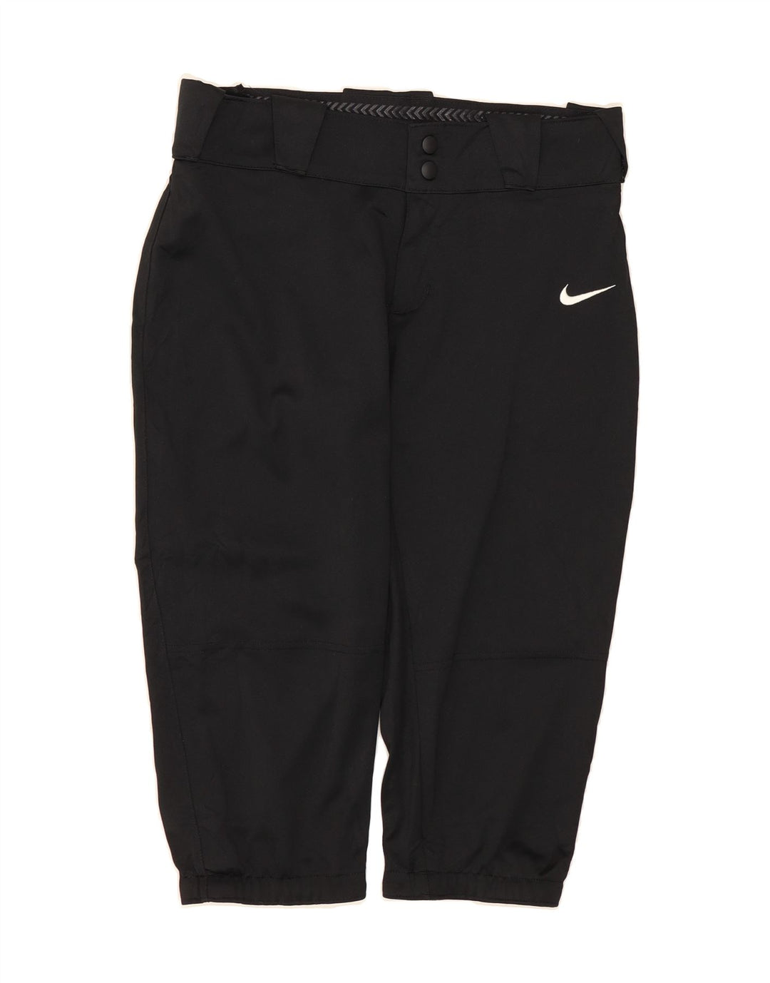 NIKE Womens Slim Capri Trousers Medium W30 L18 Black Polyester Vintage Nike and Second-Hand Nike from Messina Hembry 