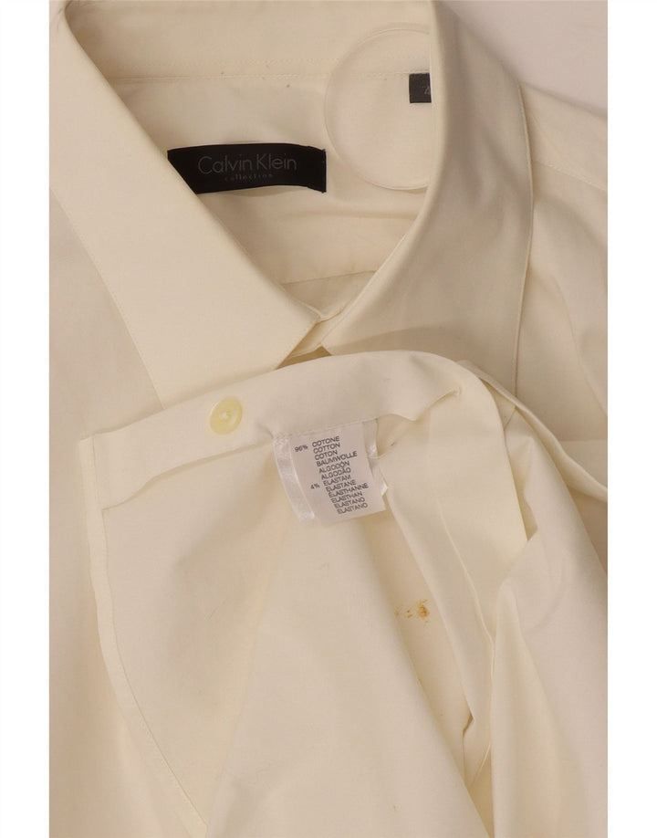 Calvin Klein Herreskjorte str. 40 Medium Hvid Bomuld