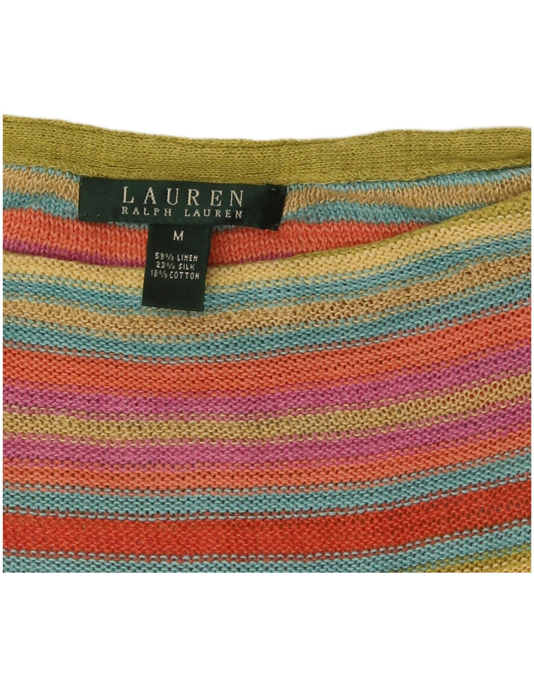 Ralph Lauren Dame Vest Tank Top UK 14 Medium Flerfarvet Farverig