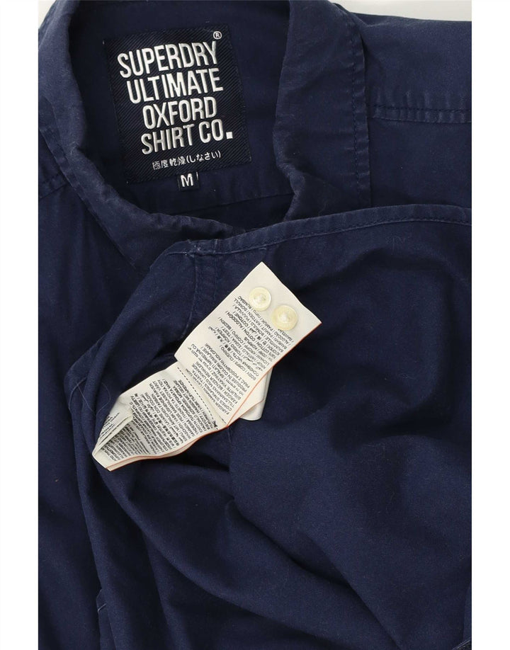 Superdry herreskjorte medium marineblå bomuld