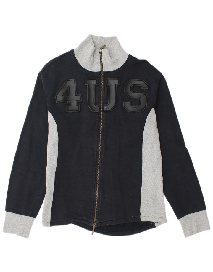Cesare Paciotti 4US Dame træningsdragt Top jakke UK 14 Large Navy Blue