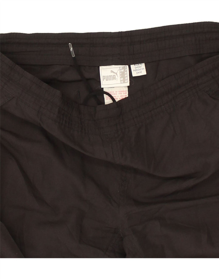 PUMA Womens Sport Shorts UK 10 Small  Black Polyester | Vintage Puma | Thrift | Second-Hand Puma | Used Clothing | Messina Hembry 