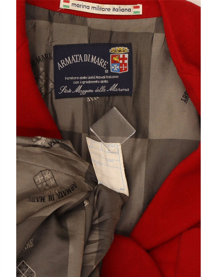 Armata Di Mare Dame 3-knaps blazerjakke IT 42 Medium Rød Uld