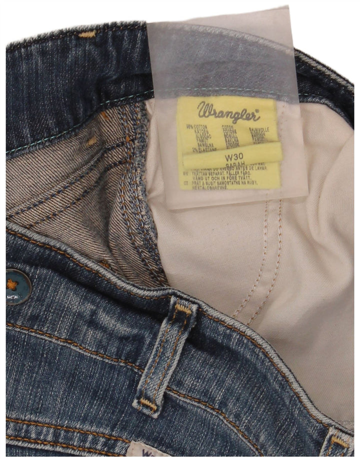 Wrangler Sarah Fit denimshorts til kvinder W30 mellemblå bomuld