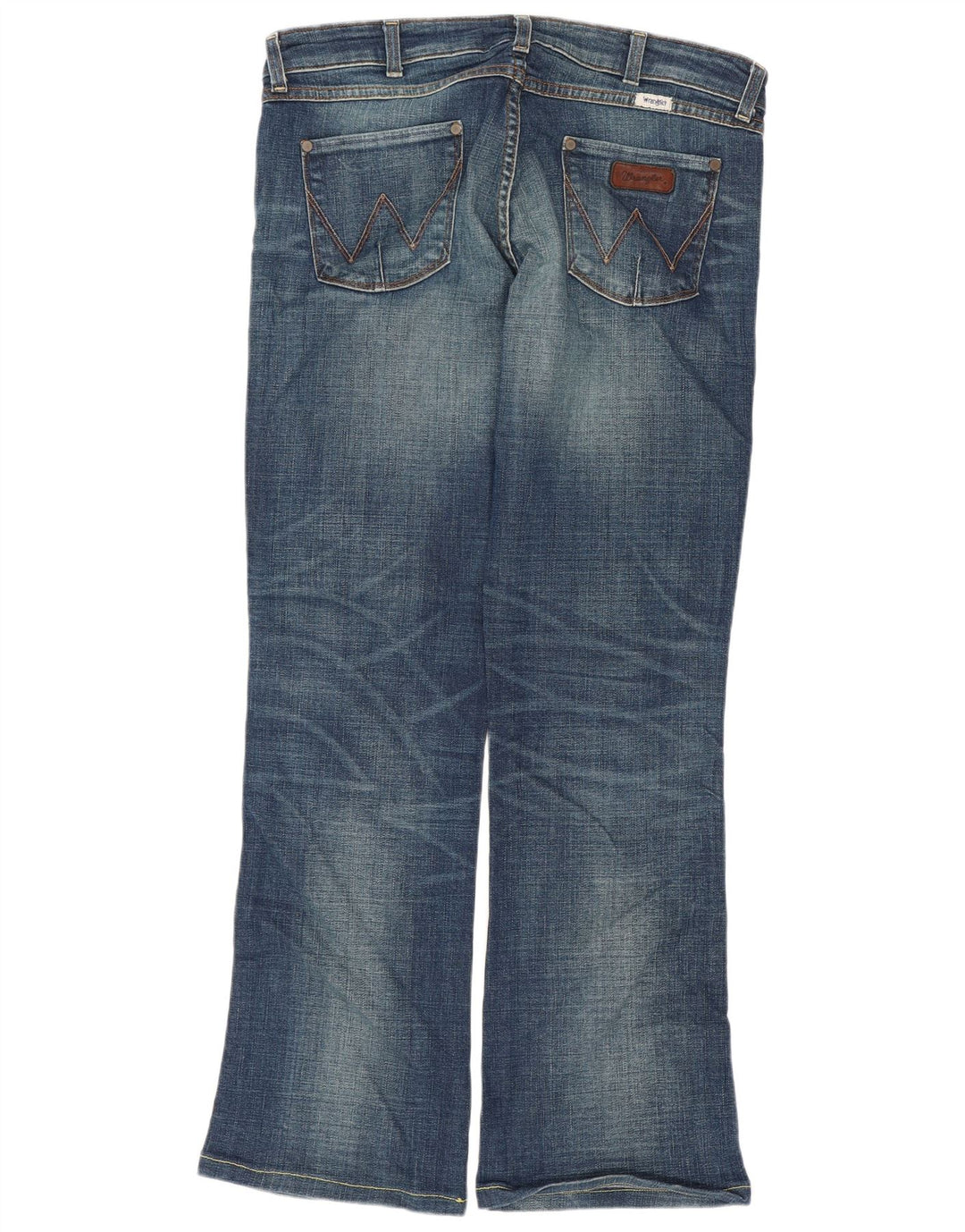 WRANGLER Dame Megan Bootcut Jeans W32 L29 Blå Bomuld