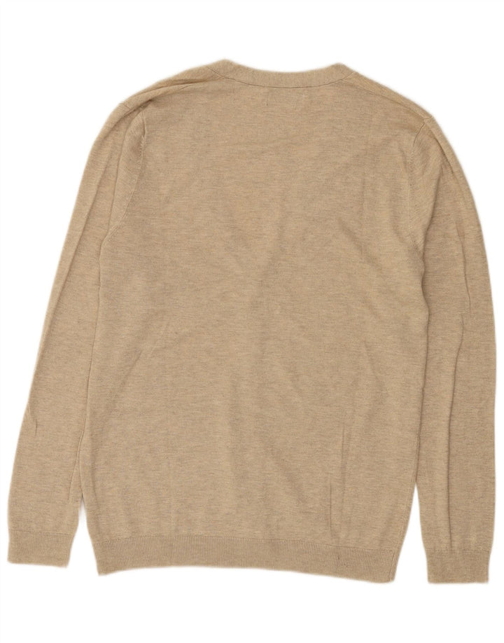 Zara Herre cardigan sweater Medium Beige Flecked