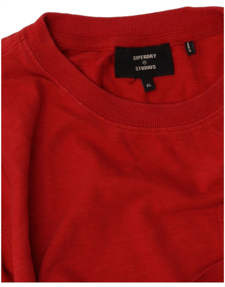 Superdry Regular Fit T-shirt top til mænd XL Rød