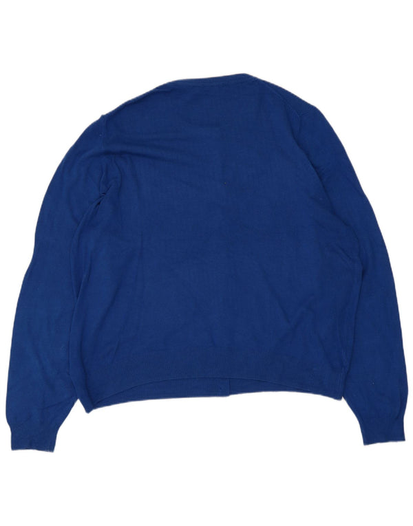 Marks & Spencer Dame Cardigan Sweater UK 20 2XL Blå Viscose