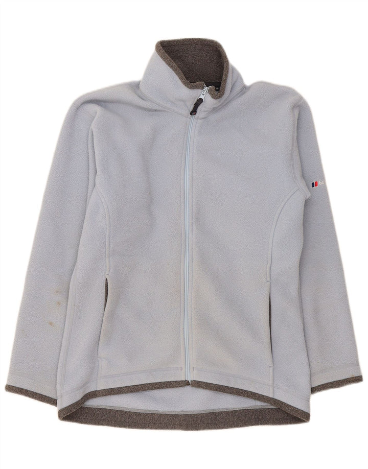 Berghaus Dame Oversized Fleecejakke UK 10 Small Blue Colourblock