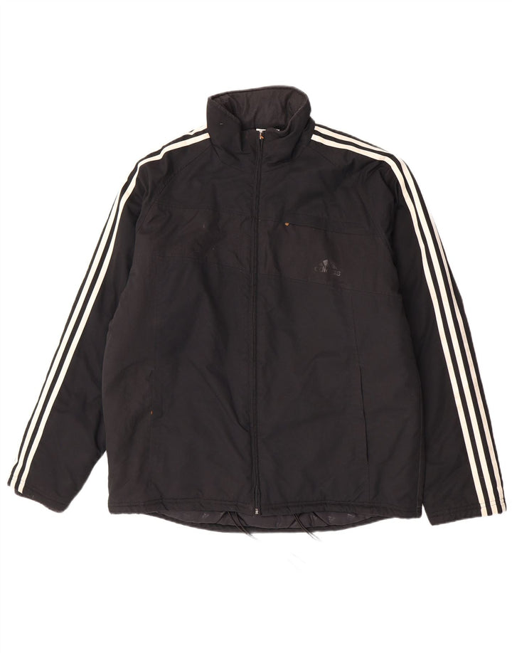 Adidas Herre Windbreaker Jacket UK 38 Medium Sort Polyamid