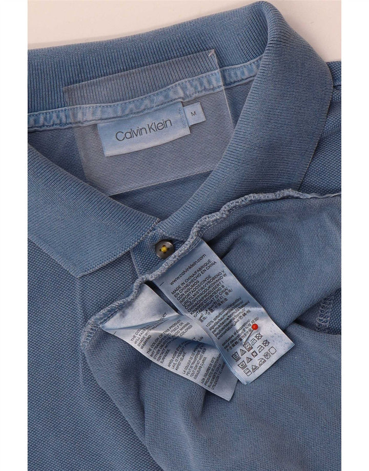 Calvin Klein herre poloshirt Medium blå bomuld