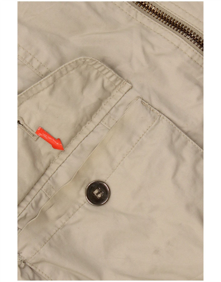 Zara Womens Bomber Jacket UK 14 Large Beige