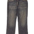 Benetton Dame Cropped Jeans IT 44 Medium W30 L25 Marineblå Bomuld