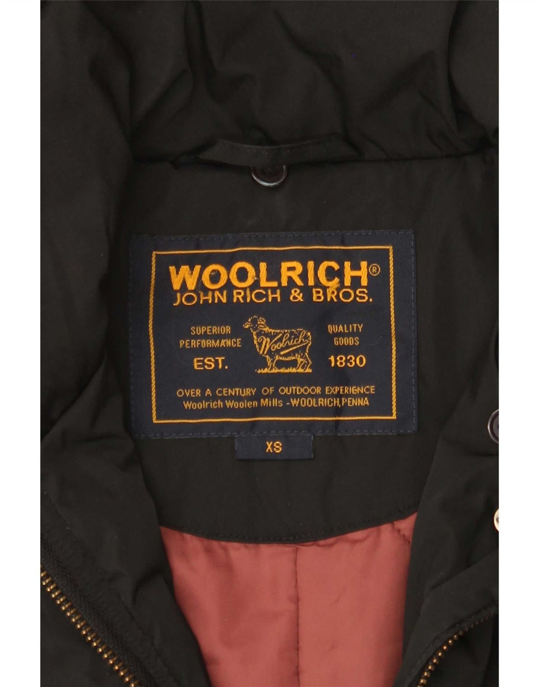 Woolrich polstret jakke til kvinder UK 6 XS Sort