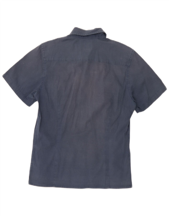 Calvin Klein Jeans Kortærmet Herreskjorte Medium Navyblå Bomuld