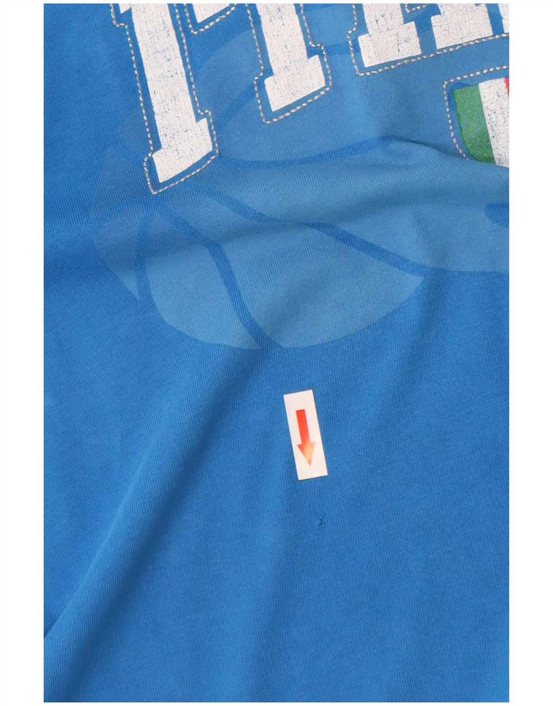 Champion Herre Italia Grafisk T-Shirt Top 2XL Blå