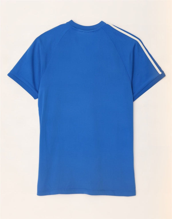 Adidas T-shirt top mellemblå bomuld til mænd