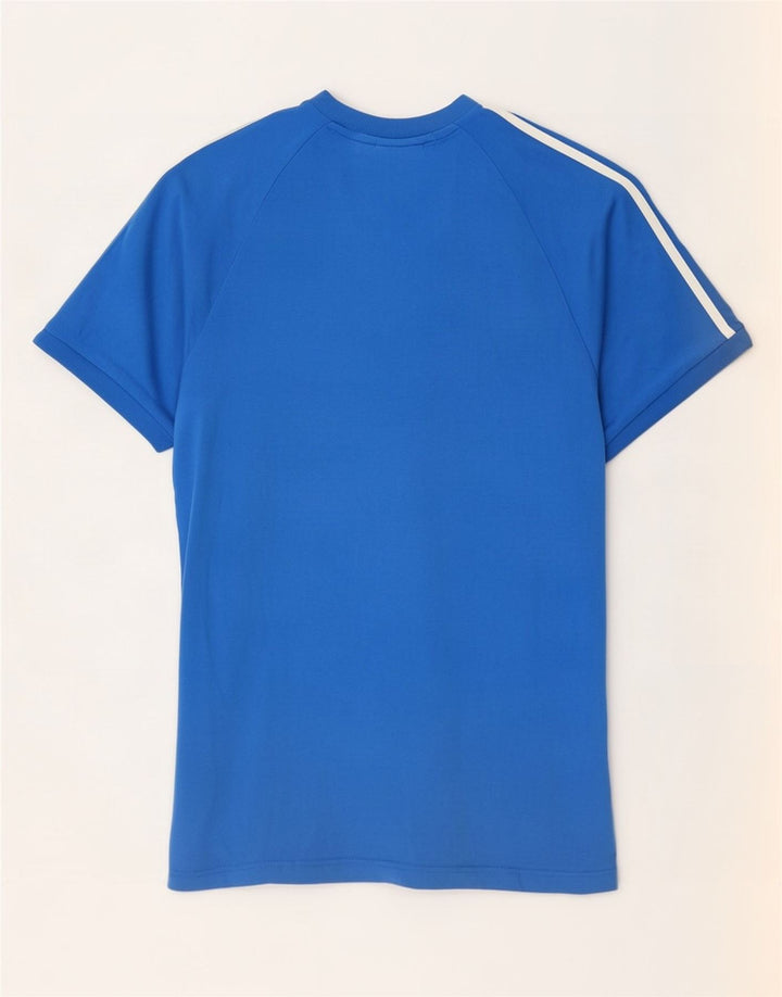Adidas T-shirt top mellemblå bomuld til mænd