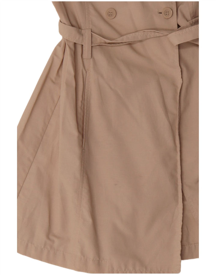 Sisley Trench Coat til kvinder IT 46 Stor Beige Bomuld